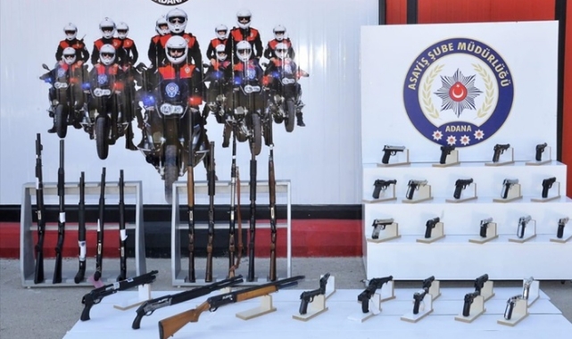 Adana'da 88 ruhsatsız silah ele geçirildi