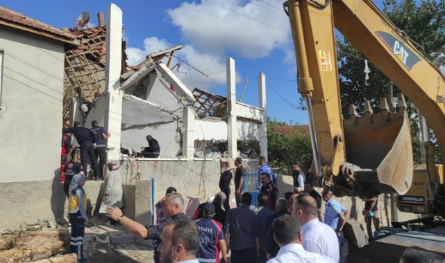 Doğalgaz sızıntısı patlamaya sebep oldu