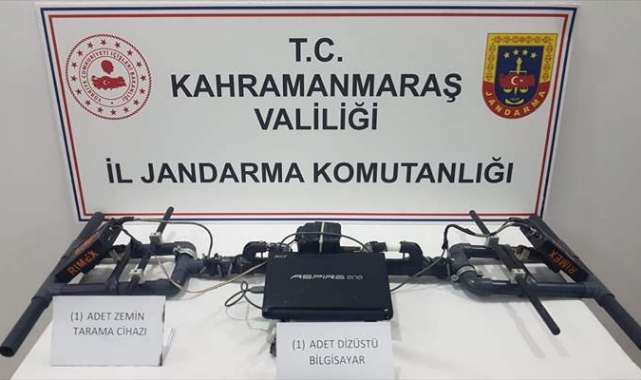 Kaçak kazı yapan 4 şüpheli suçüstü yakalandı