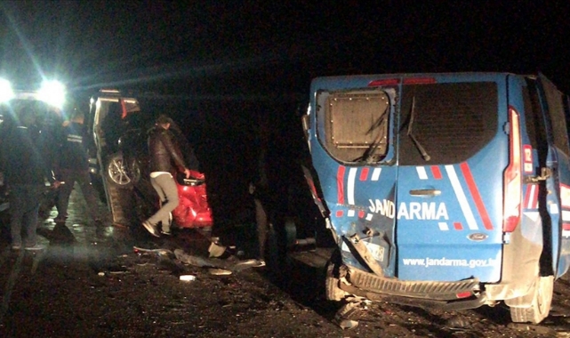 Kazaya yardım için gittiler: 1 şehit, 1 yaralı