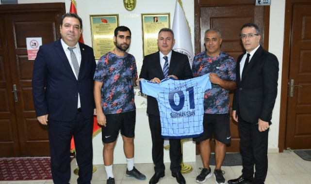 Vali Elban'dan Amatör Spor Kulüpleri Federasyonuna Ziyaret