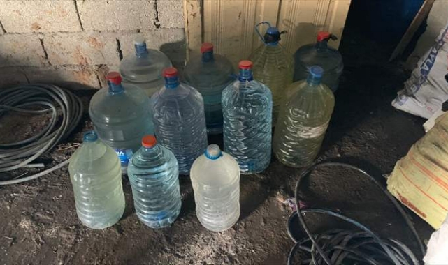 190 litre sahte içki ele geçirildi
