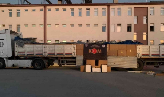3 milyon 100 bin kaçak sigara ele geçirildi
