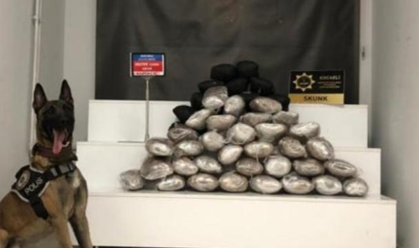 32 kilogram uyuşturucu ele geçirildi