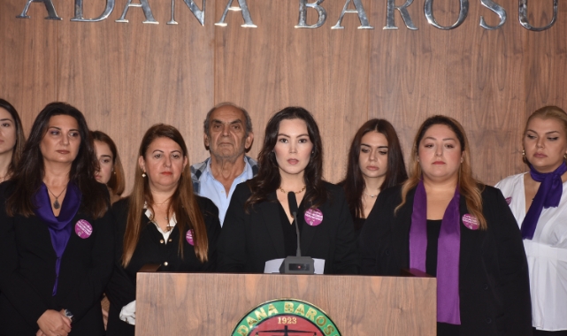 Adana Barosu Kadın Hakları Merkezi Üyelerinden ''Kadına Şiddet'' Açıklaması