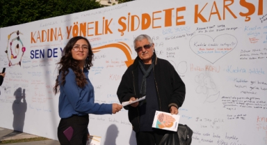 Kadına karşı şiddete hayır dediler!