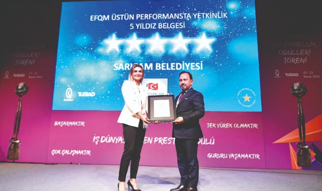 Sarıçam Belediyesi’ne Mükemmellik Ödülü