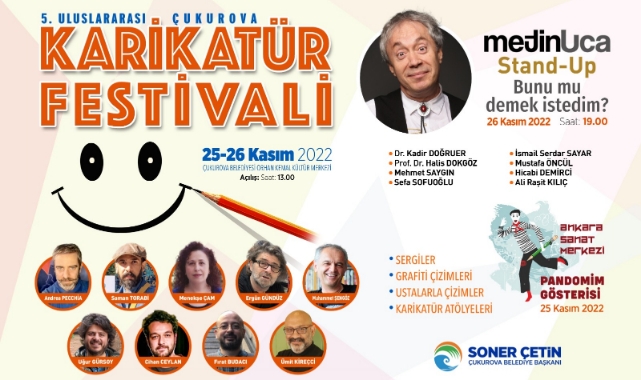 Uluslararası Çukurova Karikatür Festivali Başlıyor