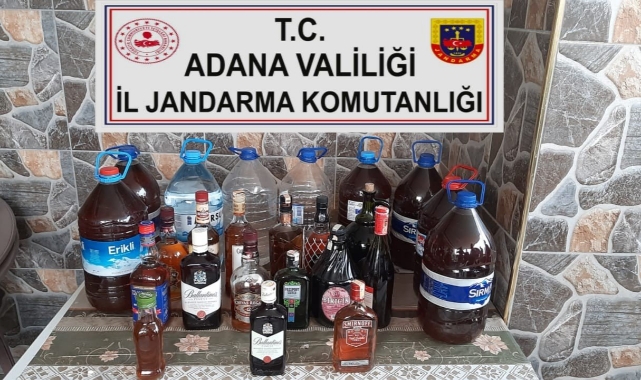 1071 litre sahte ve kaçak içki ele geçirildi