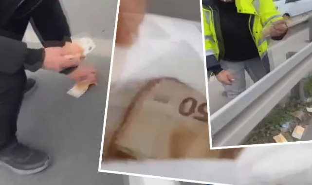 150 bin Euro yola saçıldı!