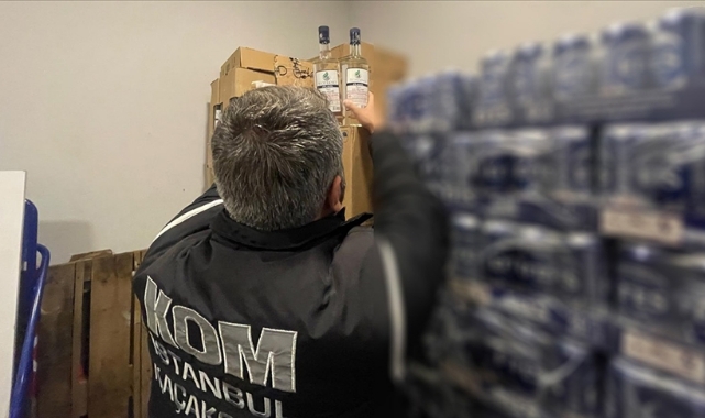 9 bin 750 litre sahte içki ele geçirildi
