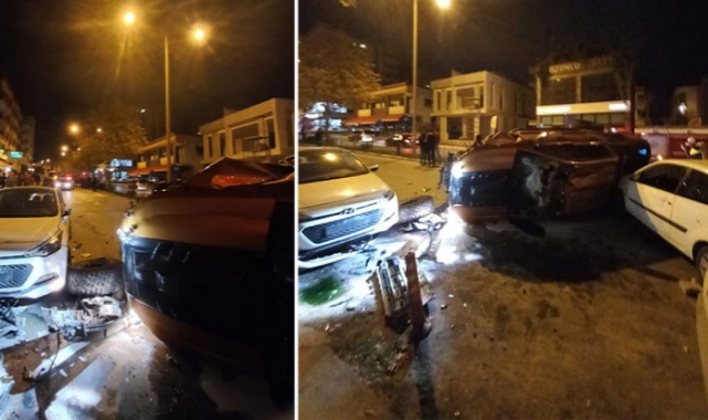 Aşırı hız hem kazaya hem hasara neden oldu!