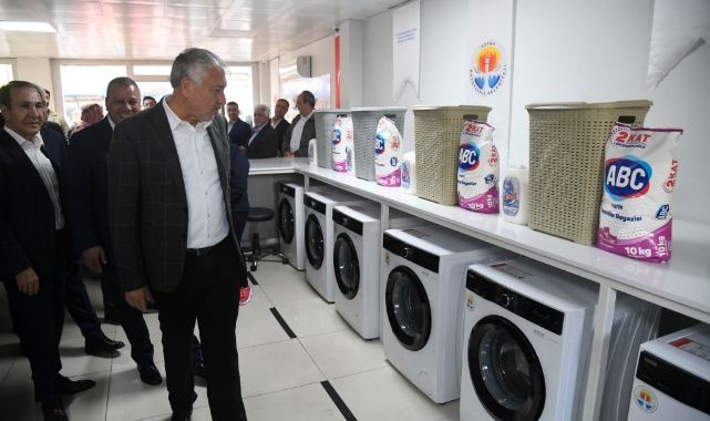 Büyükşehir ücretsiz çamaşırhane açtı