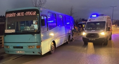 Halk otobüsü ile minibüs çarpıştı: 10 yaralı