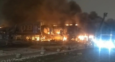 Hipermarkette korkutan yangın: 1 ölü