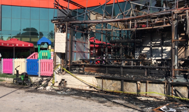 Kutlama için yakılan meşale yangına neden oldu!