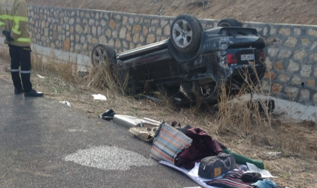 Otomobil sulama kanalına devrildi: 1 ölü, 3 yaralı