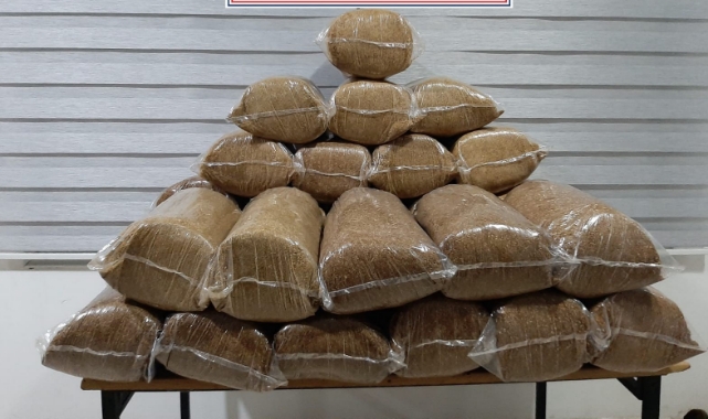 150 kilogram tütün ele geçirildi