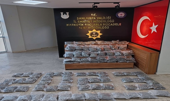91 kilo 550 gram uyuşturucu ele geçirildi