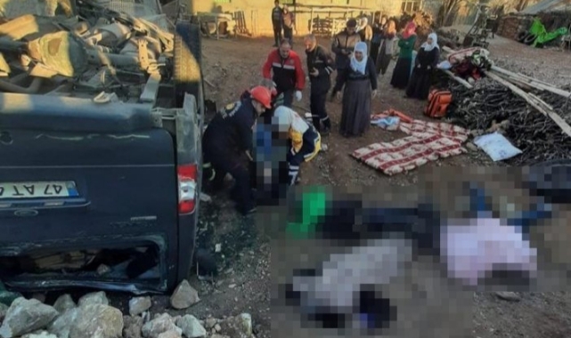 Hafif ticari araç şarampole devrildi: 6 ölü,5 yaralı