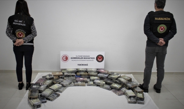 Tekirdağ Limanı'nda 114 kilogram kokain ele geçirildi