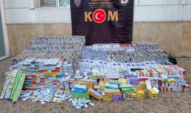 27 bin 280 paket kaçak sigara ele geçirildi
