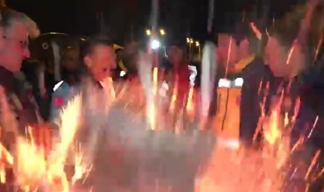 Ateş başında talihsiz kaza!