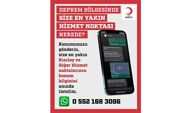 Kızılay’dan “Deprem Bölgesinde En Yakın Kızılay Hizmet Noktası Nerede” Uygulaması