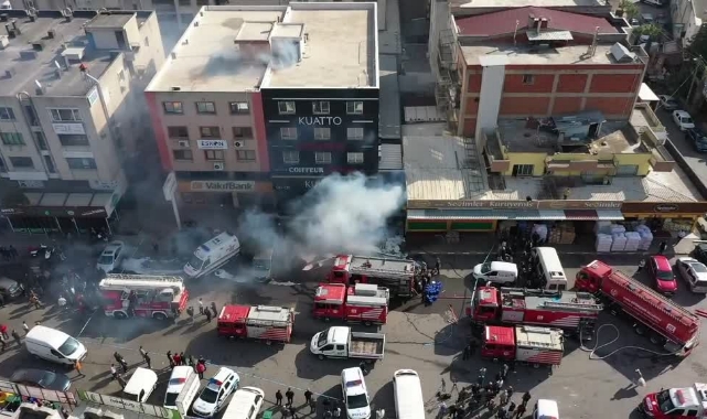 Kozmetik Mağazasında Korkutan Yangın