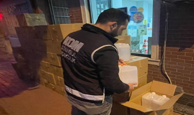 3 Ton Kaçak Alkol Ele Geçirildi