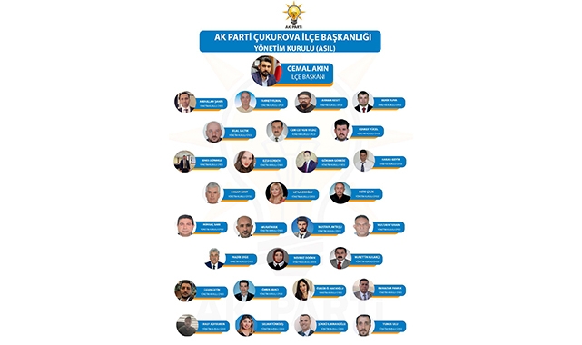 AK Parti Çukurova İlçe Başkanlığına Cemal Akın Getirildi