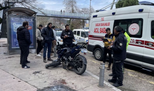 Ehliyetsiz Kullandığı Motosikletle Kaza Yaptı