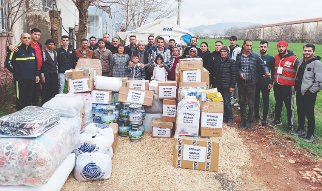 Hakemlerin Yardımları Depremzedelere Ulaştı