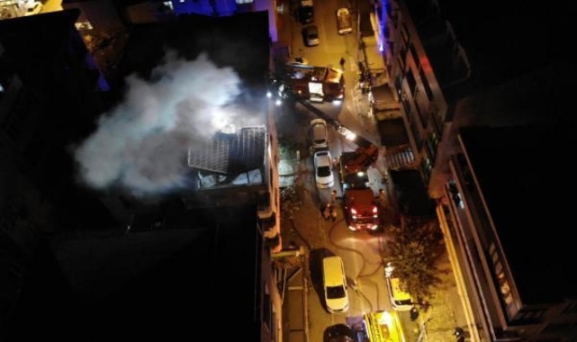 Kentsel Dönüşüm İçin Boşaltılan Binada Yangın