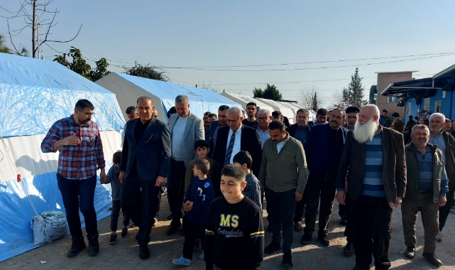 MHP Adana İl Başkanı Kanlı, Depremzedeleri Ziyaret Etti