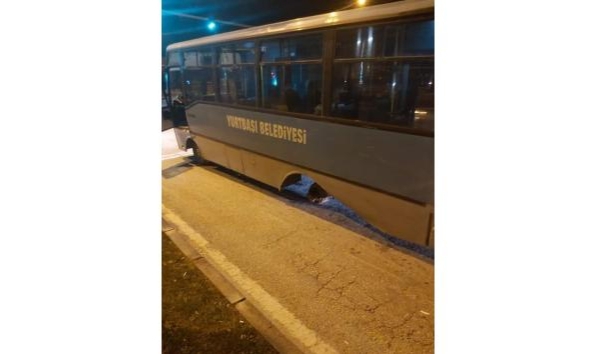 Otobüsün Arka Tekeri Yerinden Fırladı