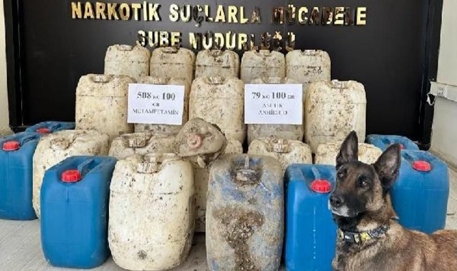 508 Kilo Metamfetamin Ele Geçirildi