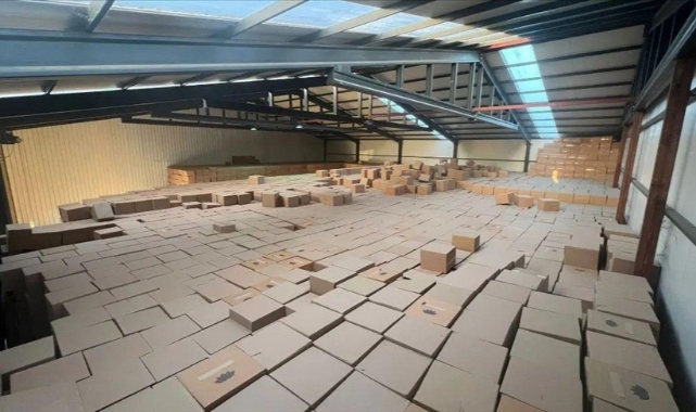 672 Milyon 490 Bin Makaron Ele Geçirildi