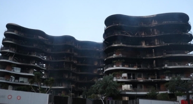 8 Katlı Binada Korkutan Yangın