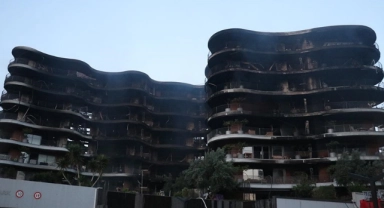8 Katlı Binada Korkutan Yangın