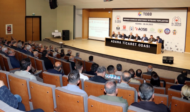 Adana İş Dünyası'ndan "El Verin Ev Yapalım' Kampanyası