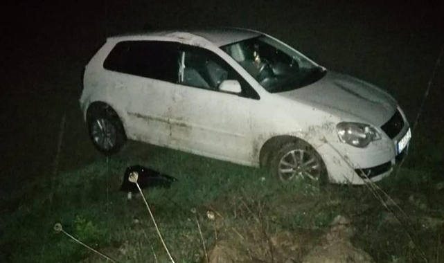 Direksiyon Hakimiyetini Kaybetti, Tarlaya Uçtu