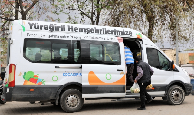 Yüreğir Belediyesi'nden Vatandaşa Ücretsiz Pazar Servisi
