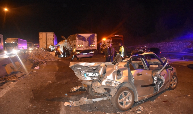 Otoyolda Zincirleme Trafik Kazası