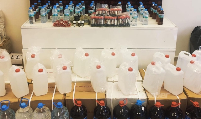 Sahte Alkol Operasyonunda Baba Ve 2 Oğlu Yakalandı