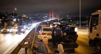 15 Temmuz Şehitler Köprüsü'nde Zincirleme Trafik Kazası