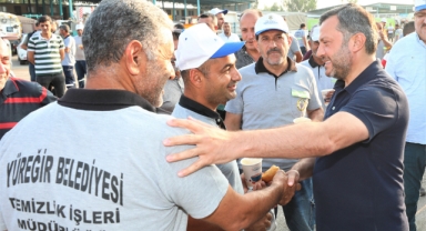 Başkan Kocaispir, Emekçilerle Güne Başladı