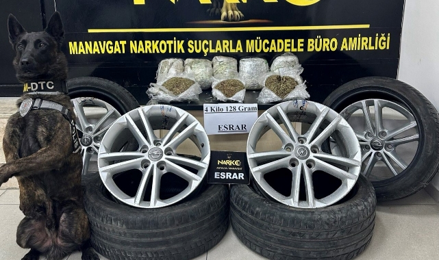 35,5 Kilo Esrarı Kargoyla Göndermişler