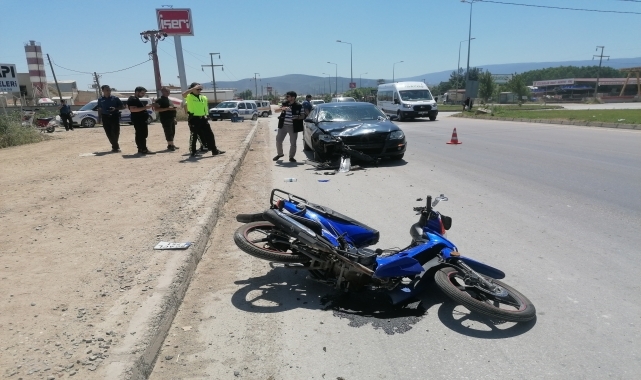 Motosiklet Sürücüsü Feci Şekilde Can Verdi
