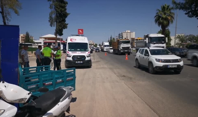 Otomobil İle Motosiklet Çarpıştı